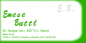 emese buttl business card